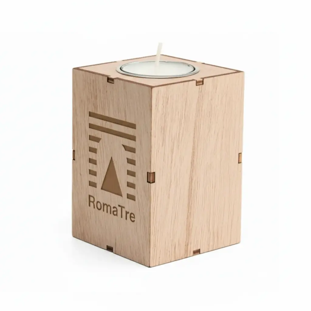 Candela e supporto con albero