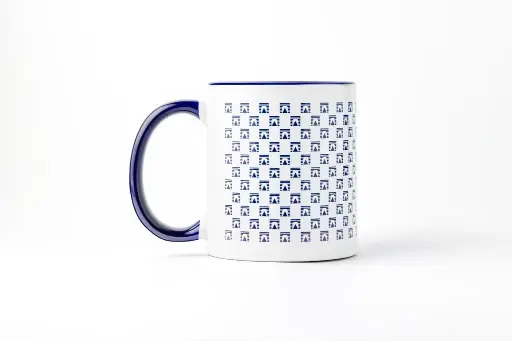 [R3_250017] Ceramic Mug with Colored Detail